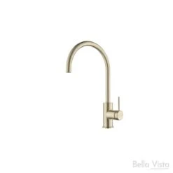 Mica Gooseneck Sink Mixer -HERA Bathware Sales mica gooseneck sink mixerfrench goldkitchen mixerbella vista 312674