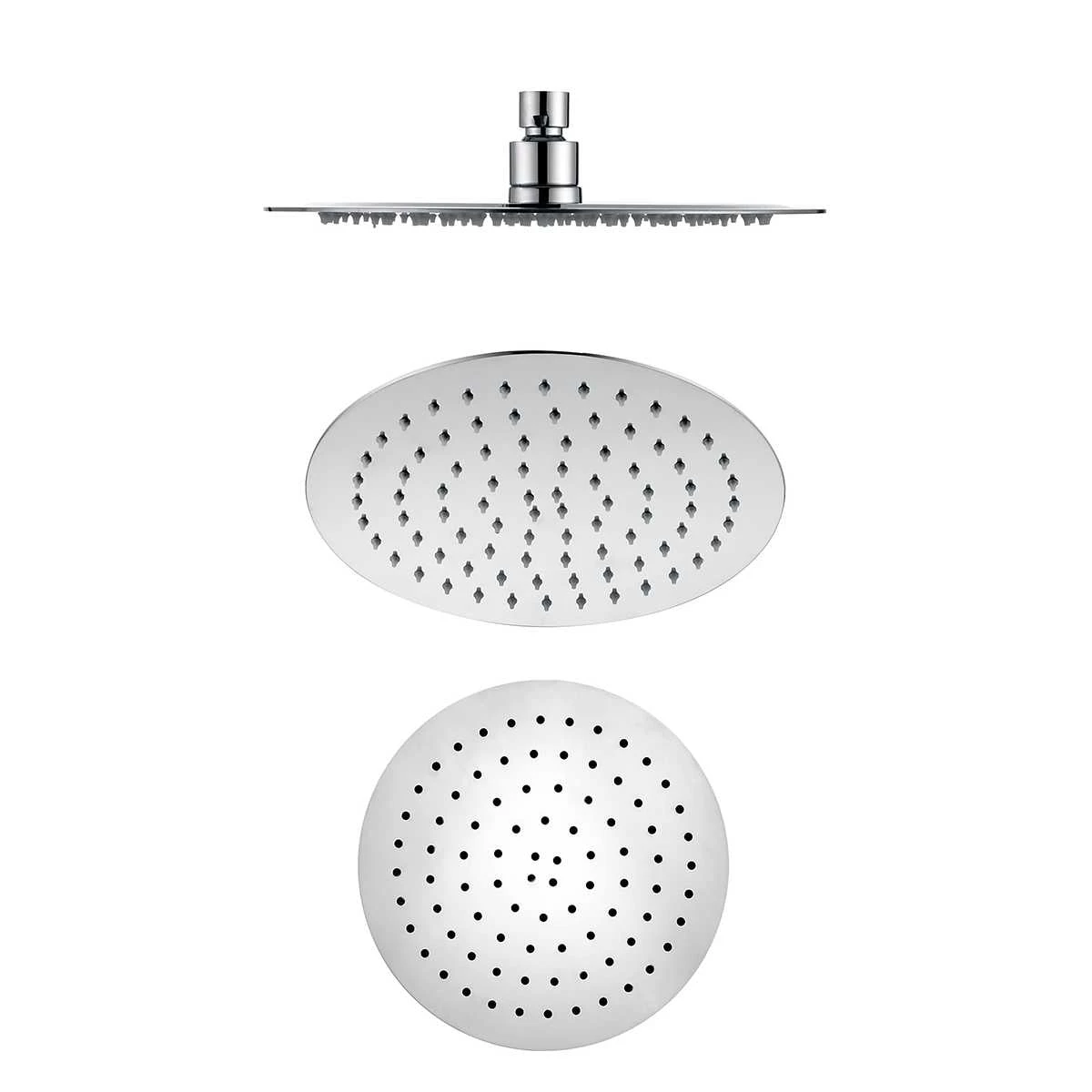 Mica Round Shower Head Mica Round Shower Head -HERA Bathware Sales mica round shower head200mmchromeshower headbella vista 198801
