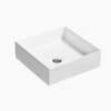 Mica Square Slim Basin 1 Mica Square Slim Basin -HERA Bathware Sales mica square slim basingloss whitekohler 238194