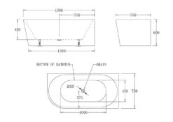 Millan Corner To Right 1500/1700mm Spa Bathtub -HERA Bathware Sales millan corner to right 15001700mm spa bathtub3 large jets 8 mini jets1500mmbathtubbest bm 738940