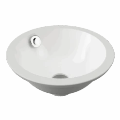 Mini Round Undermount Basin 260mm White Gloss -HERA Bathware Sales mini round undermount basin 260mm white glossgloss whitetimberline 913409