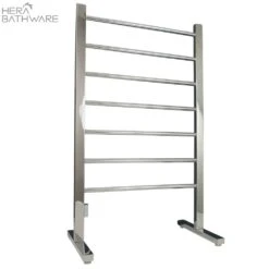 Radiant Floor Standing Heated Towel Rails (240V) | Radiant 4 Radiant Floor Standing Heated Towel Rails (240V) | Radiant -HERA Bathware Sales mirror polished floor standing heated towel rails 240vchrome600w1000hmm 7 barsheated towel railradiant 452172