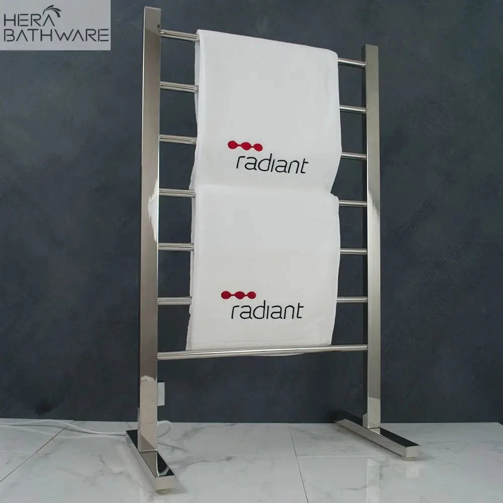 Radiant Floor Standing Heated Towel Rails (240V) | Radiant Radiant Floor Standing Heated Towel Rails (240V) | Radiant -HERA Bathware Sales mirror polished floor standing heated towel rails 240vchrome600w1000hmm 7 barsheated towel railradiant 645164