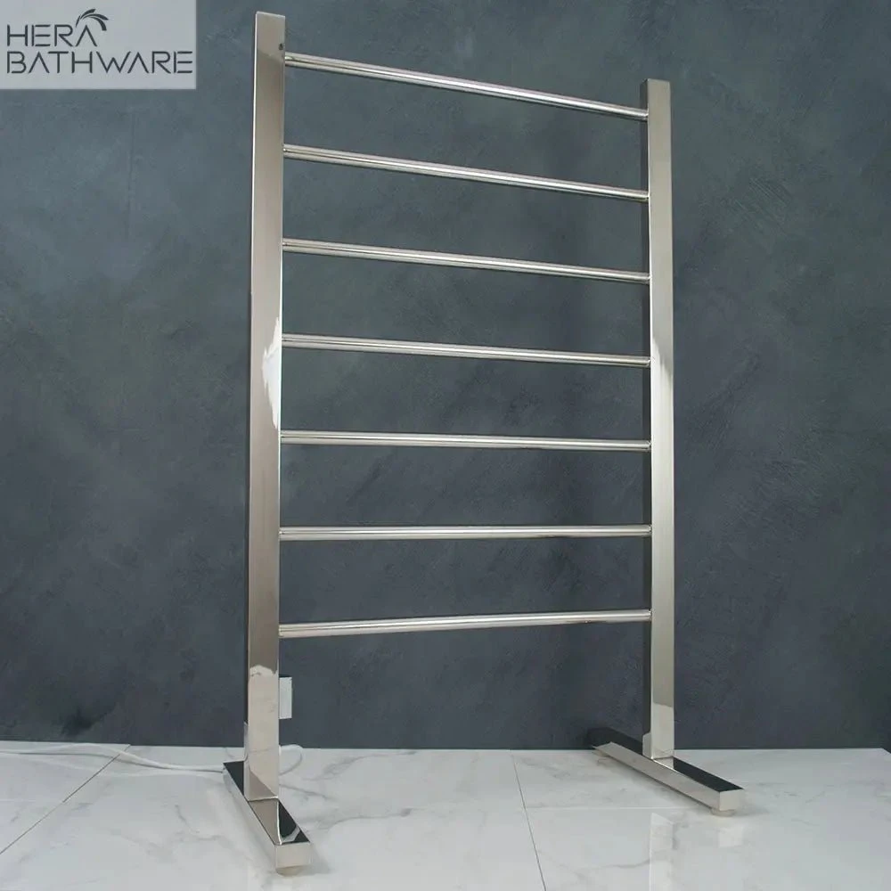 Radiant Floor Standing Heated Towel Rails (240V) | Radiant Radiant Floor Standing Heated Towel Rails (240V) | Radiant -HERA Bathware Sales mirror polished floor standing heated towel rails 240vchrome600w1000hmm 7 barsheated towel railradiant 916038