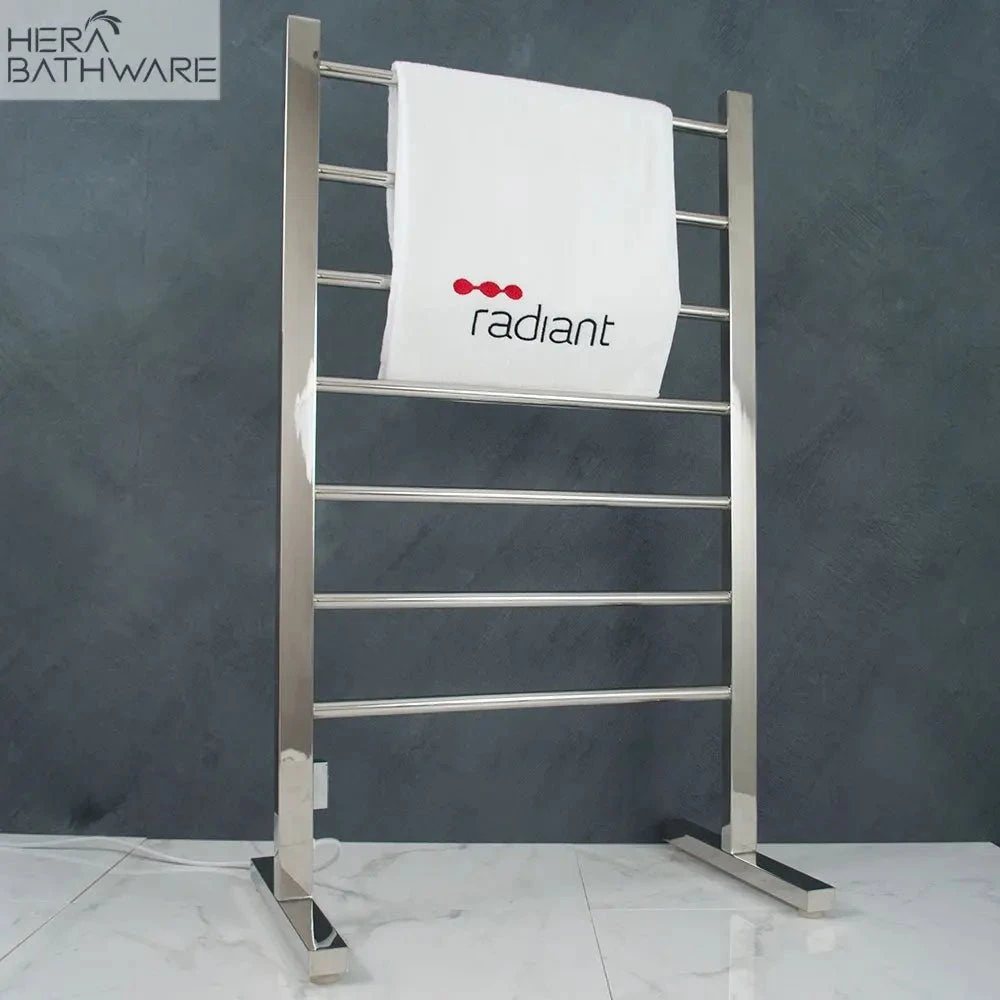 Radiant Floor Standing Heated Towel Rails (240V) | Radiant Radiant Floor Standing Heated Towel Rails (240V) | Radiant -HERA Bathware Sales mirror polished floor standing heated towel rails 240vchrome600w1000hmm 7 barsheated towel railradiant 995021