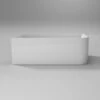 Modica Corner Bathtub - Gloss / Matte White 2 Modica Corner Bathtub - Gloss / Matte White -HERA Bathware Sales modica corner bathtub gloss matte whitegloss white1400mm leftbathtubbnk 893043
