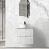 Noosa 600mm Satin White Wall Hung Vanity 1 Noosa 600mm Satin White Wall Hung Vanity -HERA Bathware Sales noosa 600mm satin white wall hung vanityvanitiesotti 968894