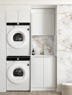 Noosa Fluted White Laundry Kit | 1305*600*2100mm -HERA Bathware Sales noosa fluted white laundry kit 13056002100mmpure white1305claundry cabinetotti 177516
