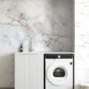 NOOSA WHITE BASE LAUNDRY CABINET WITH STONE TOP AND SINK 1300X600X900MM 2 NOOSA WHITE BASE LAUNDRY CABINET WITH STONE TOP AND SINK 1300X600X900MM -HERA Bathware Sales noosa white base laundry cabinet with stone top and sink 1300x600x900mmbrushed goldpure white quartz toplaundry cabinetotti 956566