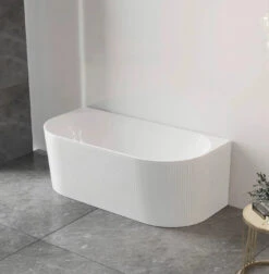 NORA Gloss White Corner/Back To Wall Bathtub -HERA Bathware Sales nora gloss white cornerback to wall bathtubgloss white1500mmbathtubotti 611659