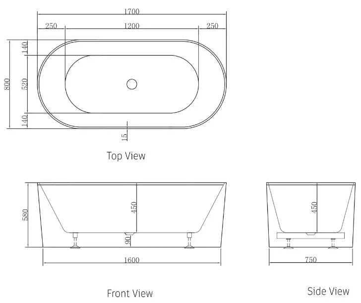 NORA Matte White Free Standing Bathtub NORA Matte White Free Standing Bathtub -HERA Bathware Sales nora matte white free standing bathtubmatte white1500mmbathtubotti 586363