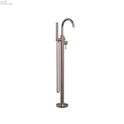 NOVA/Mecca Round Floor Mount Mixer With Handshower -HERA Bathware Sales novamecca round floor mount mixer with handshowerbrushed bronzefreestanding bath spoutnero tapware 267525