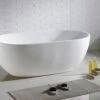 Olivia Oval Freestanding Bathtub | Compact Bathtubs -HERA Bathware Sales olivia oval freestanding bathtub compact bathtubs1400mmbathtubkdk bathware 640204