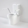 OPAL Cleanflush Easy Height Wall Faced Close Coupled Suite With Armrest | CAROMA -HERA Bathware Sales opal cleanflush easy height wall faced close coupled suite with armrest caromasingle flap seattoiletcaroma 804182