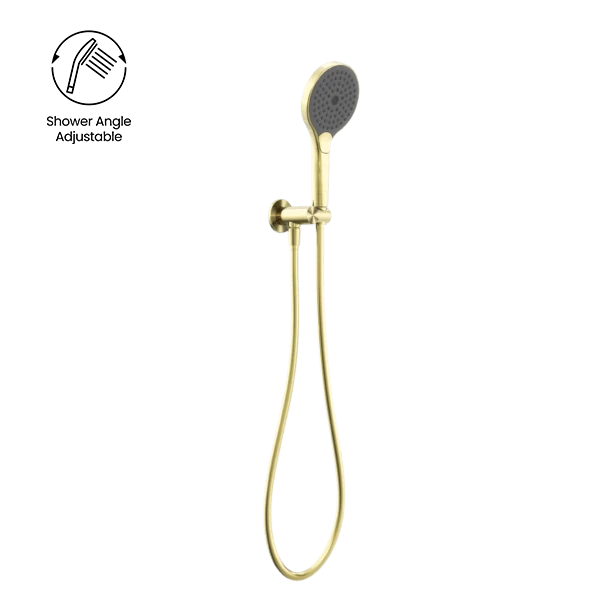 Opal Hand Shower Bracket with Air Shower II | Nero Opal Hand Shower Bracket With Air Shower II | Nero -HERA Bathware Sales opal hand shower bracket with air shower ii nerobrushed goldhand showernero tapware 772585