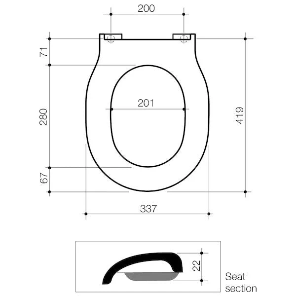 OPAL II Double Flap Soft Close Toilet Seat with GermGard | CAROMA OPAL II Double Flap Soft Close Toilet Seat With GermGard | CAROMA -HERA Bathware Sales opal ii double flap soft close toilet seat with germgard caromatoiletcaroma 105934