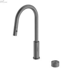 Opal Progressive Pull Out Sink Mixer With Vegie Spray Function -HERA Bathware Sales opal progressive pull out sink mixer with vegie spray functiongraphitekitchen mixernero tapware 219043