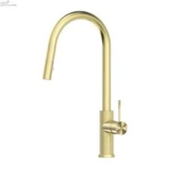 Opal Pull-Out Sink Mixer With Vegie Spray Function -HERA Bathware Sales opal pull out sink mixer with vegie spray functionbrushed goldkitchen mixernero tapware 697248