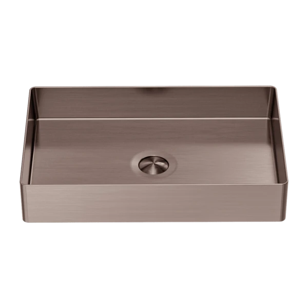 OPAL Stainless Steel Rectangular Basin | Nero | NRB3555 OPAL Stainless Steel Rectangular Basin | Nero | NRB3555 -HERA Bathware Sales opal stainless steel rectangular basin nero nrb3555brushed bronzeabove counter basinnero tapware 439286