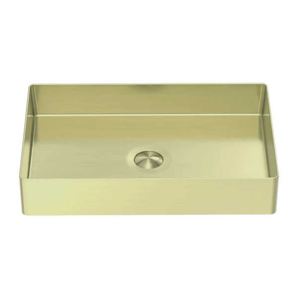 OPAL Stainless Steel Rectangular Basin | Nero | NRB3555 OPAL Stainless Steel Rectangular Basin | Nero | NRB3555 -HERA Bathware Sales opal stainless steel rectangular basin nero nrb3555brushed goldabove counter basinnero tapware 891973