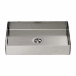OPAL Stainless Steel Rectangular Basin | Nero | NRB3555 4 OPAL Stainless Steel Rectangular Basin | Nero | NRB3555 -HERA Bathware Sales opal stainless steel rectangular basin nero nrb3555brushed nickelabove counter basinnero tapware 599038