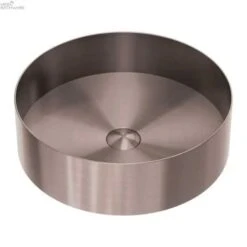 OPAL Stainless Steel Round Basin 400mm | NERO | NRB401R 5 OPAL Stainless Steel Round Basin 400mm | NERO | NRB401R -HERA Bathware Sales opal stainless steel round basin 400mm nero nrb401rbrushed bronzeabove counter basinnero tapware 208233