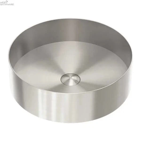 OPAL Stainless Steel Round Basin 400mm | NERO | NRB401R OPAL Stainless Steel Round Basin 400mm | NERO | NRB401R -HERA Bathware Sales opal stainless steel round basin 400mm nero nrb401rbrushed nickelabove counter basinnero tapware 894458