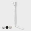 OPAL SUPPORT VJET SHOWER WITH 90 DEGREE RAIL - LEFT AND RIGHT 1 OPAL SUPPORT VJET SHOWER WITH 90 DEGREE RAIL - LEFT AND RIGHT -HERA Bathware Sales opal support vjet shower with 90 degree rail left and rightchromeshower railscaroma 566625