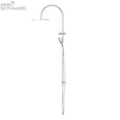 OPAL Twin Shower With Air Shower II | Nero -HERA Bathware Sales opal twin shower with air shower ii nerobrushed nickelshower setnero tapware 483587