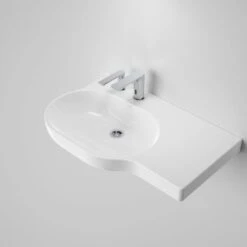 OPAL Wall Basin 720mm Right Hand Shelf | CAROMA -HERA Bathware Sales opal wall basin 720mm right hand shelf caroma2 tap hole lhbasincaroma 283025