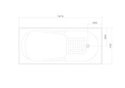 ORIGIN 1525/1675mm Drop In Bath -HERA Bathware Sales origin 15251675mm drop in bath1700mmbathtubstylus 143959