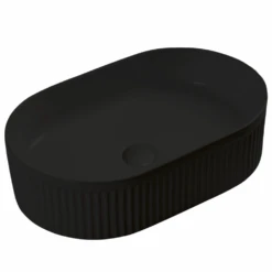 Oval Above Counter Grooved Basin 5 Oval Above Counter Grooved Basin -HERA Bathware Sales oval above counter grooved basinmatte blackabove counter basinbest bm 897574
