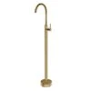 PANDRA Floormount Mixer - Brushed Gold -HERA Bathware Sales pandra floormount mixer brushed goldbrushed goldfreestanding bath mixeraquaperla 296589