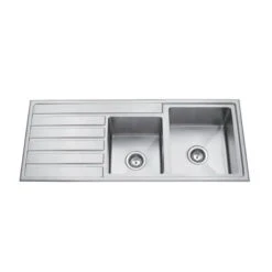 Paris Handmade Right Hand Bowls Kitchen Sink - 1200mm