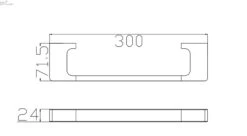 PEARL Hand Towel Rail 5 PEARL Hand Towel Rail -HERA Bathware Sales pearl hand towel railgun metalhand towel railnero tapware 544729