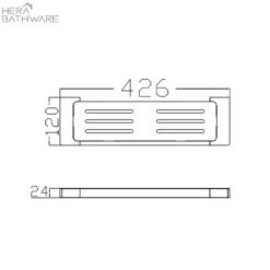 PEARL Metal Shelf -HERA Bathware Sales pearl metal shelfgun metalshower shelfnero tapware 142858
