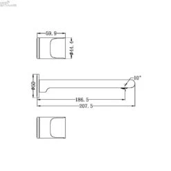 PEARL Wall Basin Mixer 4 PEARL Wall Basin Mixer -HERA Bathware Sales pearl wall basin mixergun metalwall basin mixernero tapware 307802