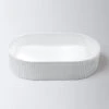 Piper Fluted Pill Above Counter Basin | Eight Quarter | EQFL -HERA Bathware Sales piper fluted pill above counter basin eight quarter eqflgloss whiteeight quarter 563581
