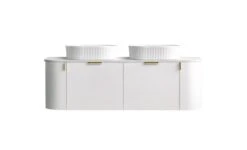 Plateau 1500mm Wall Hung Vanity | Double Bowls