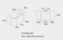 Plateau 900mm Wall Hung Vanity -HERA Bathware Sales plateau 900mm wall hung vanitycabinet onlymatte whitevanitiessunny group 506355