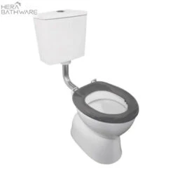Plaza School-wise Ambulant Deluxe Vc Link Toilet Suite S Trap With Grey Seat & Ch Button