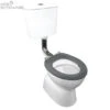 Plaza School-wise Vc Link Toilet Suite S Trap With Grey Seat And Chrome Button -HERA Bathware Sales plaza school wise vc link toilet suite s trap with grey seat and chrome buttontoiletjohnson suisse 378191