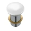 Pop Up Waste - Non Overflow -HERA Bathware Sales pop up waste non overflownon overflowgloss whitepop up wastekdk bathware 473821