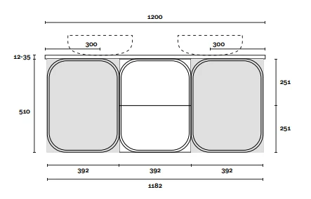 Port | 1200mm Wall Hung Vanity Port | 1200mm Wall Hung Vanity -HERA Bathware Sales port 1200mm wall hung vanitycenter bowlcaesarstonedekton above countervanitiesmarquis 603059