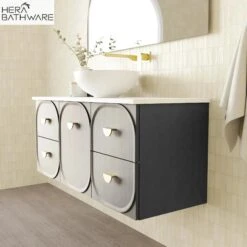 Port | 1200mm Wall Hung Vanity 8 Port | 1200mm Wall Hung Vanity -HERA Bathware Sales port 1200mm wall hung vanitycenter bowlcaesarstonedekton above countervanitiesmarquis 829034