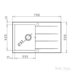 Pradus Graphite Carbon Kitchen Sinks | Bella Vista 6 Pradus Graphite Carbon Kitchen Sinks | Bella Vista -HERA Bathware Sales pradus graphite carbon kitchen sinks bella vistablack620 x 440mmkitchen sinkbella vista 245959