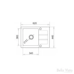 Pradus Graphite Carbon Kitchen Sinks | Bella Vista 9 Pradus Graphite Carbon Kitchen Sinks | Bella Vista -HERA Bathware Sales pradus graphite carbon kitchen sinks bella vistablack620 x 440mmkitchen sinkbella vista 937783