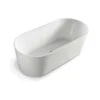 Prato Oval Shape Free Standing Bathtub - Matte White -HERA Bathware Sales prato oval shape free standing bathtub matte whitematte white1500mmbathtubbnk 144382