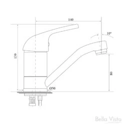 Presto Swivel Basin Mixer | BellaVista -HERA Bathware Sales presto swivel basin mixer bellavistachromebasin mixerbella vista 893796