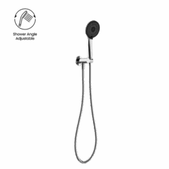 Project Round Shower On Bracket 4 Star | Nero -HERA Bathware Sales project round shower on bracket 4 star nerochromehand showernero tapware 620048